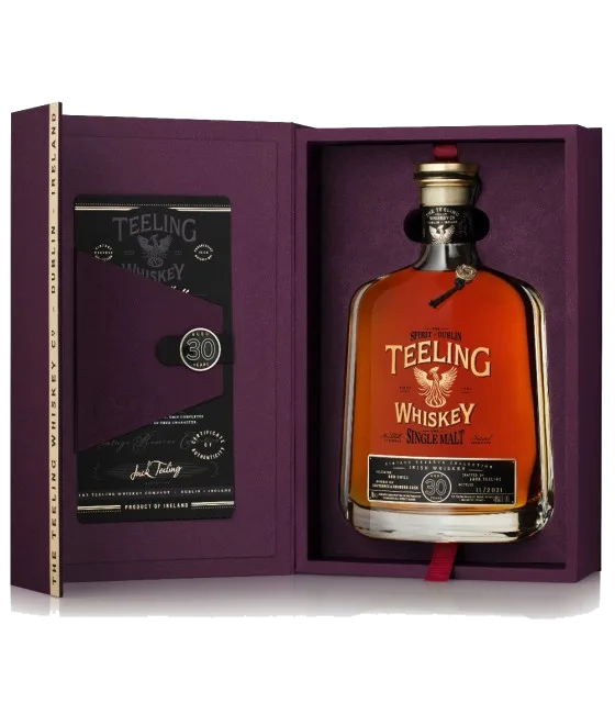Teeling 30 Years Old Vintage Reserve Collection Vintage 1991, fles bij slijterij t Bockje in Bathmen