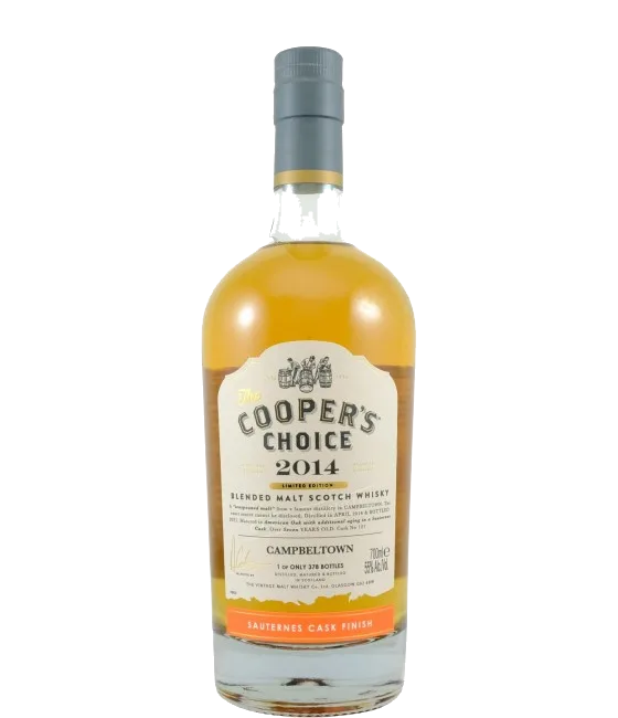 THE COOPERS CHOICE Campbeltown 2014 7 Years Old, fles bij slijterij t Bockje in Bathmen
