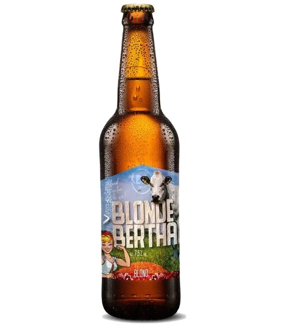 Brouwerij Avereest Blonde Bertha, fles bij slijterij t Bockje in Bathmen