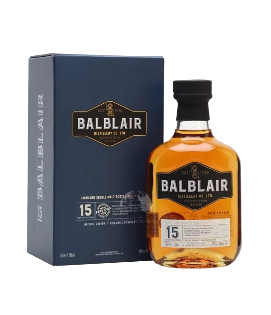 Balblair 15 Years Old Single Malt Whisky, fles bij slijterij t Bockje in Bathmen