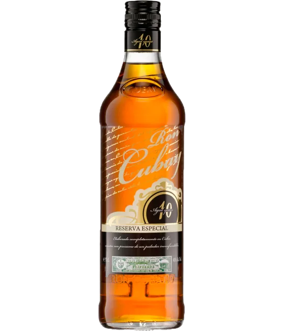 Ron Cubay Reserva Especial Rum, fles bij slijterij t Bockje in Bathmen