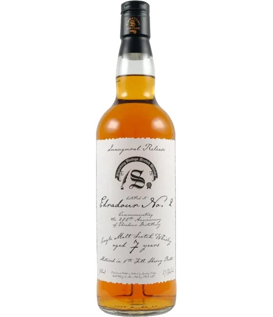 Signatory Vintage Inaugural Release 7 Years Old Edradour No.2, fles bij slijterij t Bockje in Bathmen