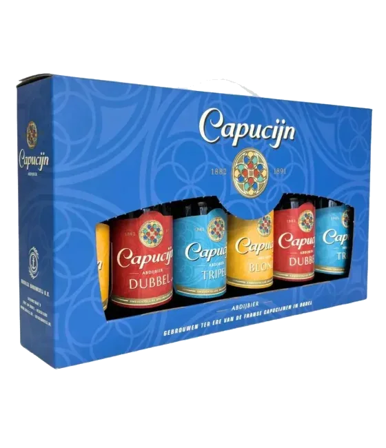 Budels Capucijn Geschenkverpakking 6-flessen, fles bij slijterij t Bockje in Bathmen