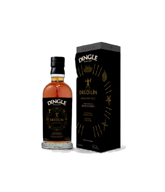 Dingle Lá an Dreoilin Single Pot Still Whiskey, fles bij slijterij t Bockje in Bathmen