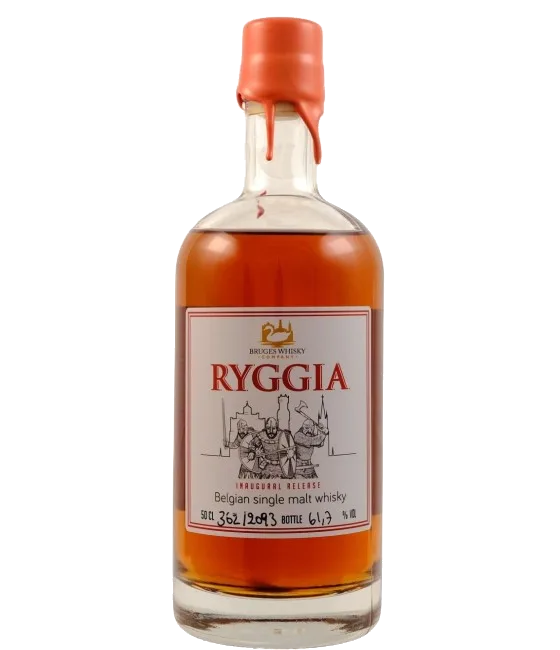 Bruges Whisky Company Ryggia Inaugural Release, fles bij slijterij t Bockje in Bathmen