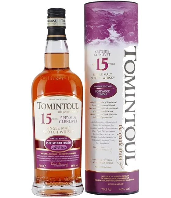 Tomintoul Portwood 15 Years Old, fles bij slijterij t Bockje in Bathmen