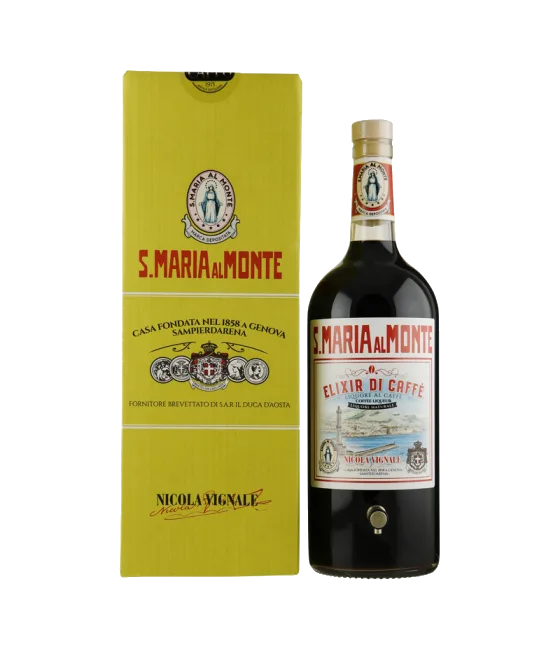 Santa Maria al Monte Elixir di Caffè Tapfles, fles bij slijterij t Bockje in Bathmen