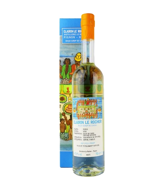 Clairin Le Rocher Rhum Sirop de Canne, fles bij slijterij t Bockje in Bathmen