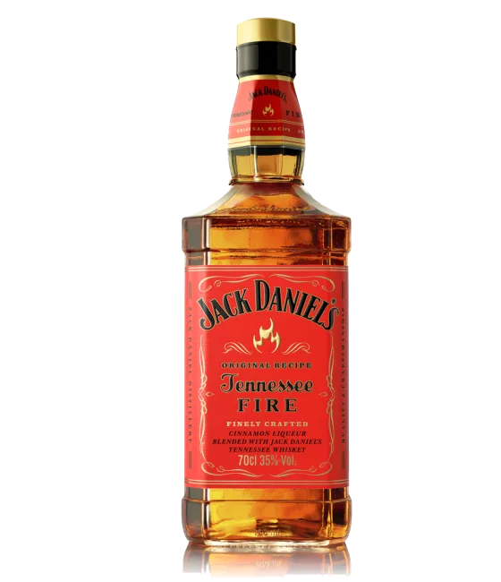 Jack Daniel’s Tennessee Fire, fles bij slijterij t Bockje in Bathmen