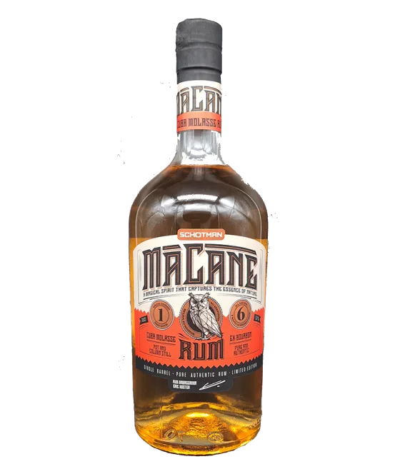 Schotman MaCane Rum No:1, fles bij slijterij t Bockje in Bathmen