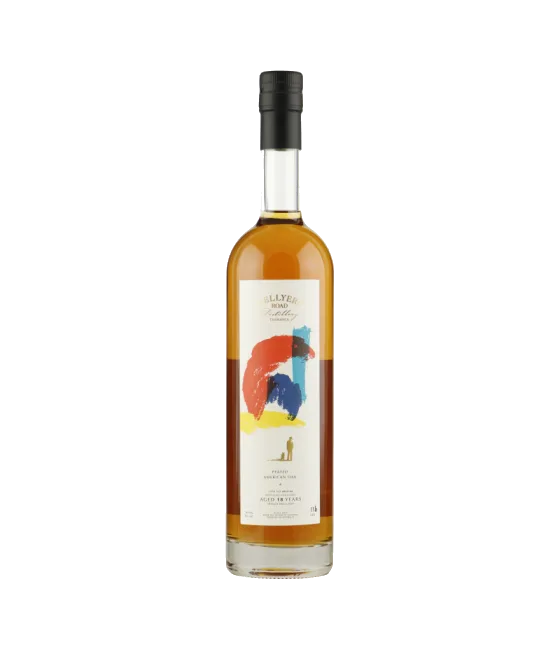 Hellyers Road Peated Single Cask 18Y, fles bij slijterij t Bockje in Bathmen