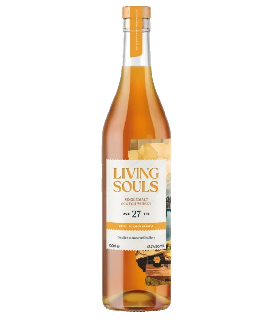 Living Souls Imperial 27 Years Old, fles bij slijterij t Bockje in Bathmen