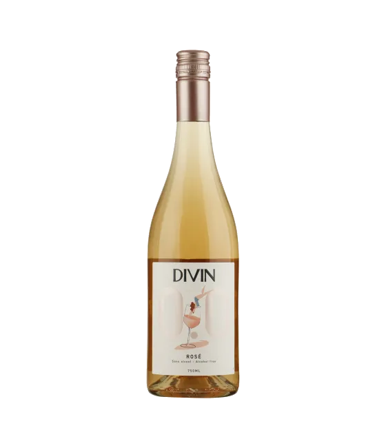 Divin Rose, fles bij slijterij t Bockje in Bathmen