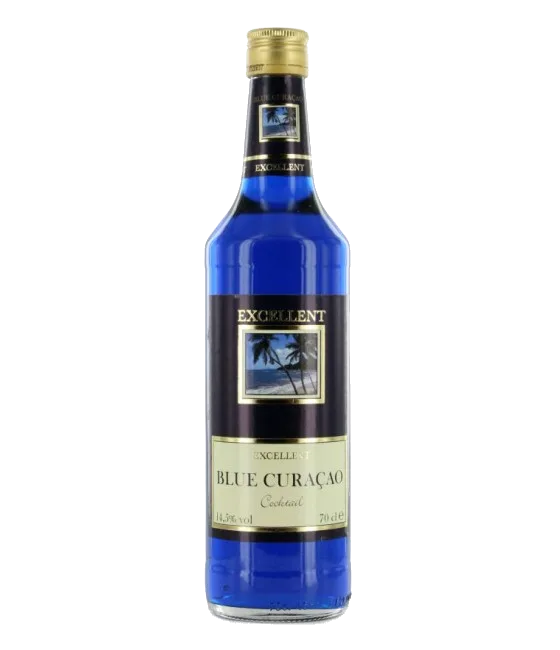 Excellent Cocktail Blue Curacao, fles bij slijterij t Bockje in Bathmen