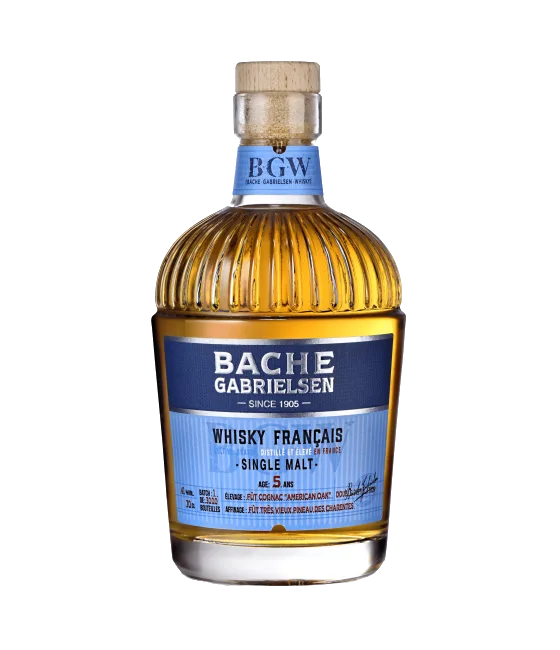 Bache Gabrielsen 5 Ans Whisky Français, fles bij slijterij t Bockje in Bathmen