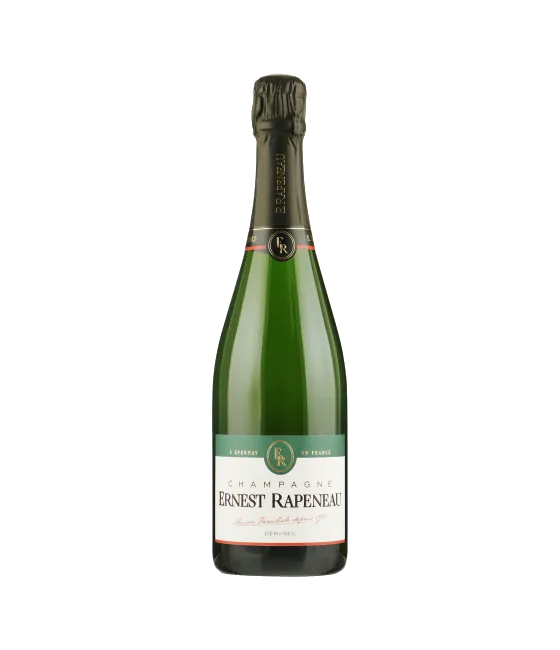 Ernest Rapeneau Champagne Demi-Sec, fles bij slijterij t Bockje in Bathmen
