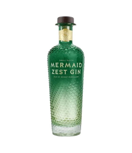 Mermaid Zest Gin, fles bij slijterij t Bockje in Bathmen