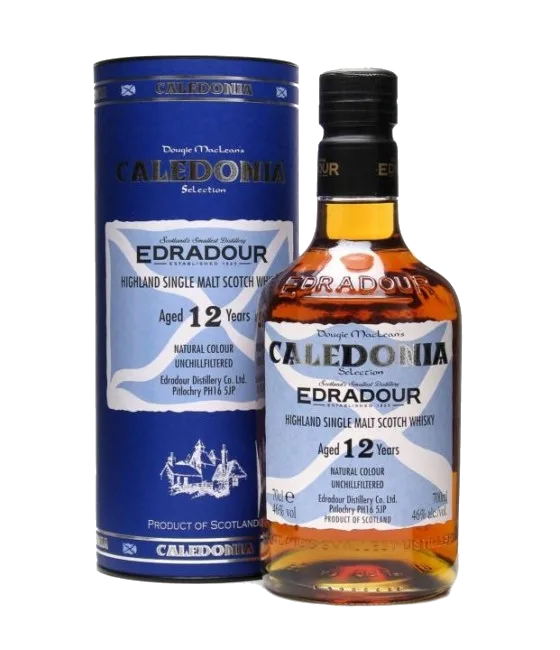 Edradour 12 Years Old Highland Single Malt Whisky Caledonia, fles bij slijterij t Bockje in Bathmen