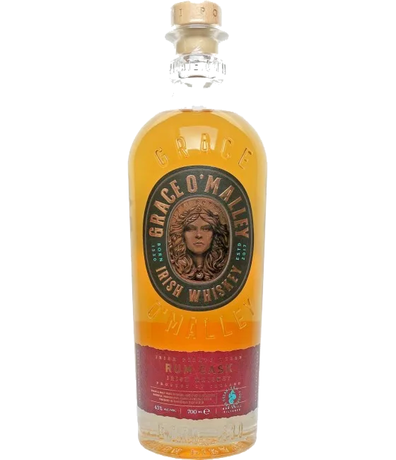 Grace O’Malley Rum Cask Irish Whiskey, fles bij slijterij t Bockje in Bathmen