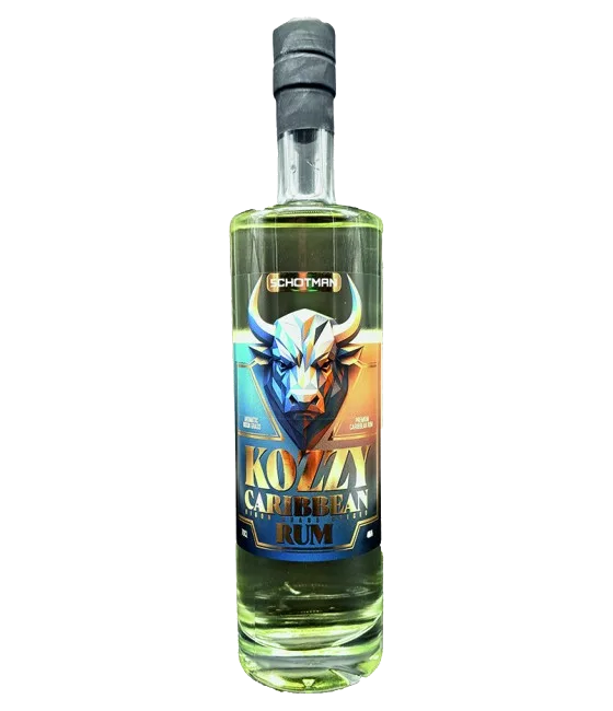 Schotman Kozzy Spiced Bison Grass Rum, fles bij slijterij t Bockje in Bathmen