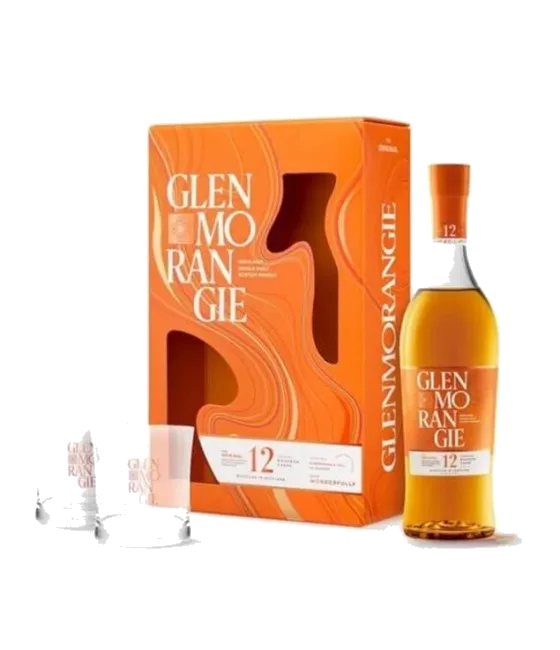 Glenmorangie 12 Years Old Giftpack met 2 glazen, fles bij slijterij t Bockje in Bathmen