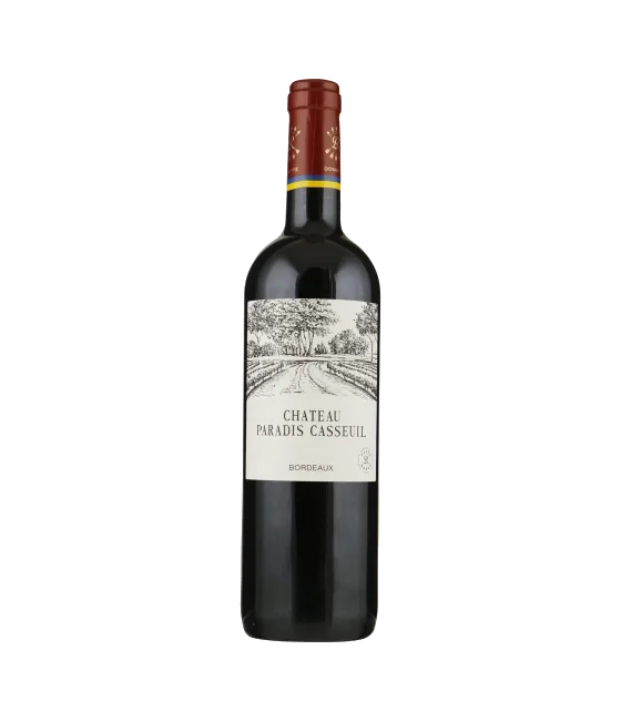 Chateau Paradis Casseuil Bordeaux, fles bij slijterij t Bockje in Bathmen