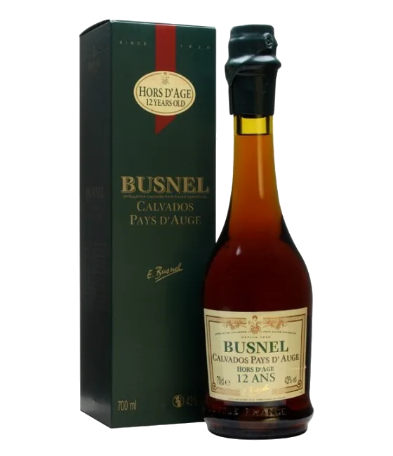 Busnel Calvados Hors d’Age 12 Years Old, fles bij slijterij t Bockje in Bathmen