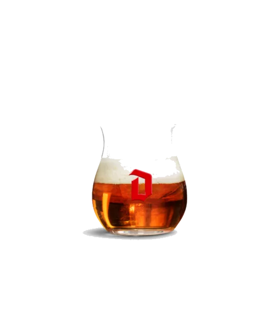 Duvel glas ‘Duvel Barrel Aged’, fles bij slijterij t Bockje in Bathmen