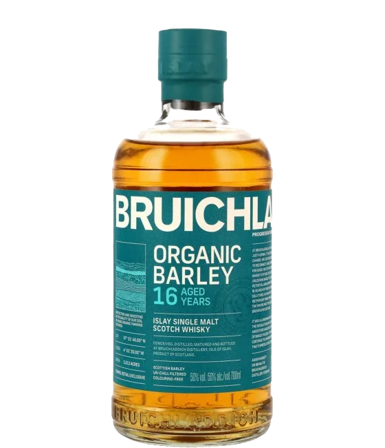Bruichladdich Organic Barley 16Y, fles bij slijterij t Bockje in Bathmen
