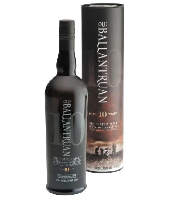 Old Ballantruan whisky 10 Years Old, fles bij slijterij t Bockje in Bathmen