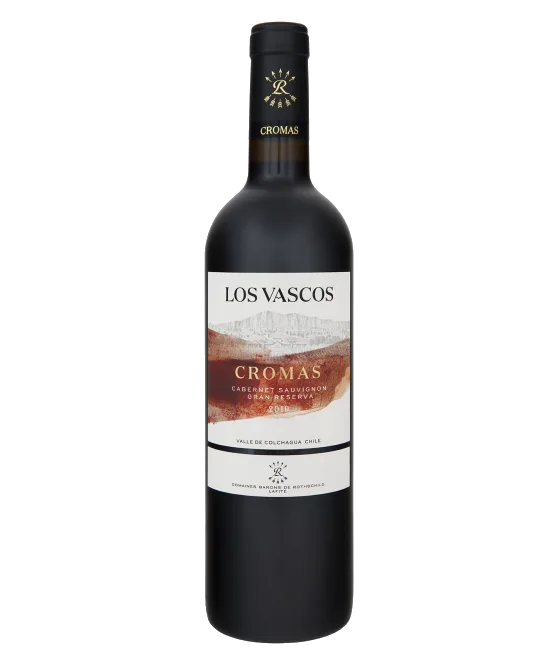 Los Vascos Cromas Cabernet Sauvignon Gran Reserva, fles bij slijterij t Bockje in Bathmen