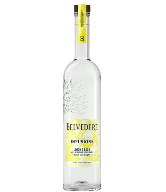 Belvedere Infusion Lemon & Basil, fles bij slijterij t Bockje in Bathmen