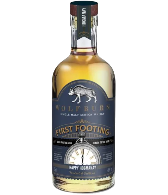 Wolfburn First Footing, fles bij slijterij t Bockje in Bathmen