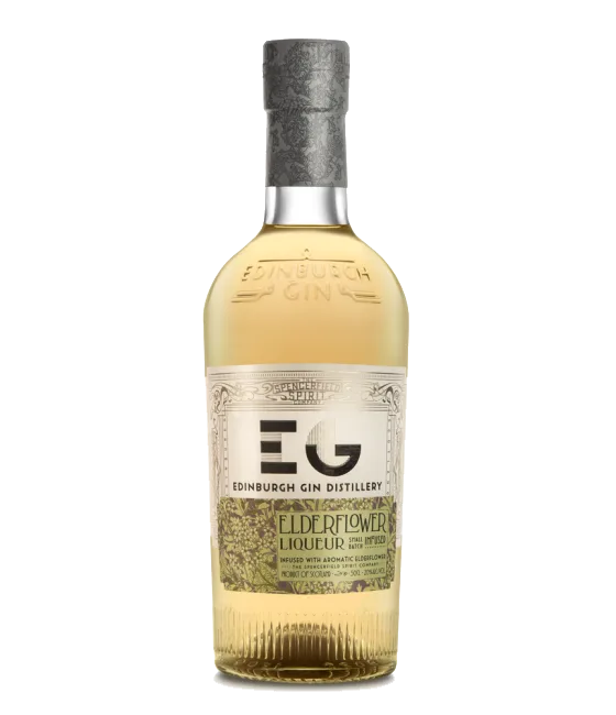 Edinburgh Gin Elderflower Liqueur, fles bij slijterij t Bockje in Bathmen