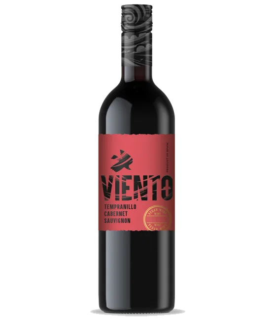 Viento Tempranillo-Cabernet Sauvignon OP=OP, fles bij slijterij t Bockje in Bathmen