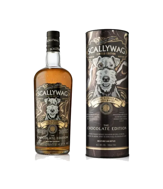 Scallywag The Chocolate Edition, fles bij slijterij t Bockje in Bathmen
