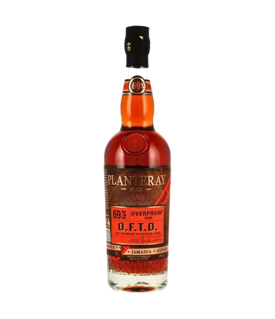 Planteray Rum O.F.T.D. Overproof, fles bij slijterij t Bockje in Bathmen