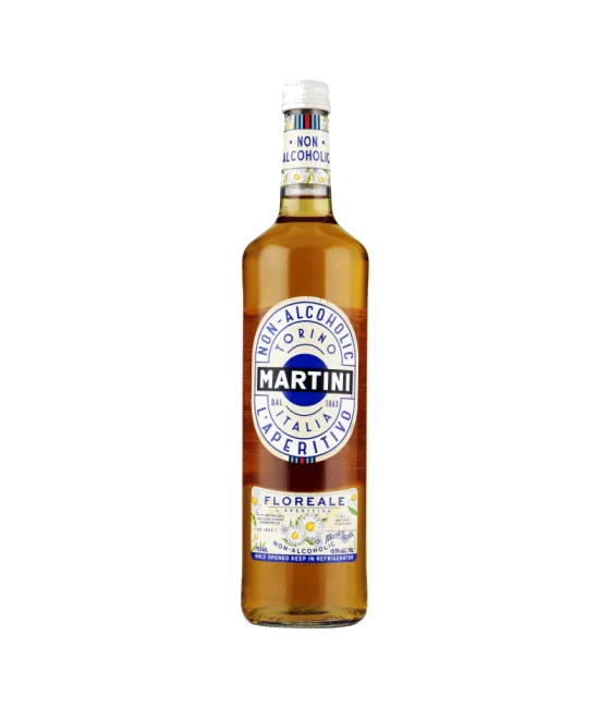 Martini Floreale alcoholvrij, fles bij slijterij t Bockje in Bathmen
