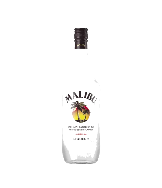 Malibu Coconut, fles bij slijterij t Bockje in Bathmen