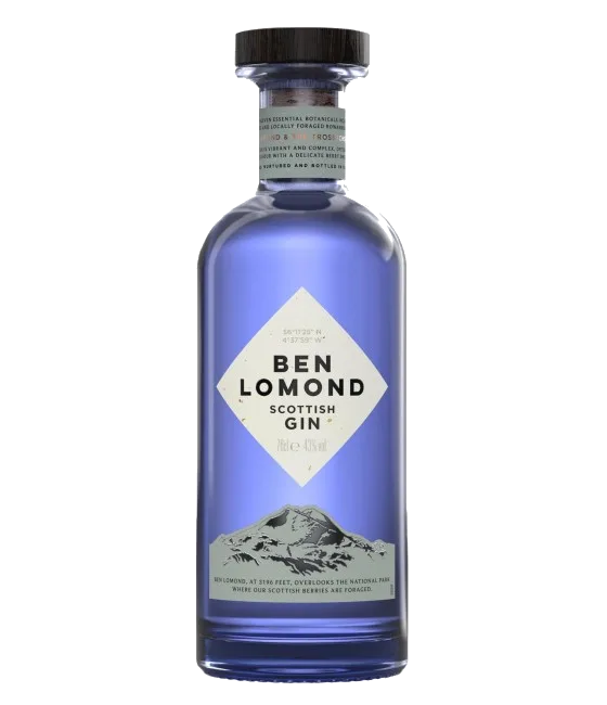 Ben Lomond Scottish Gin, fles bij slijterij t Bockje in Bathmen