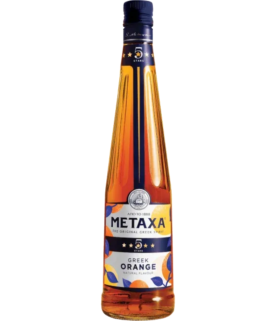 Metaxa 5* Greek Orange, fles bij slijterij t Bockje in Bathmen