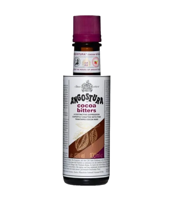 Angostura Cocoa Bitter, fles bij slijterij t Bockje in Bathmen