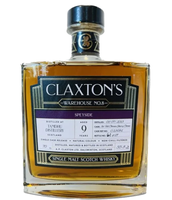 Claxton’s Warehouse No.8 Tamdhu 9 Years Old Speyside, fles bij slijterij t Bockje in Bathmen