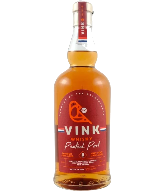 Vink Peated Port 5 Years Old, fles bij slijterij t Bockje in Bathmen