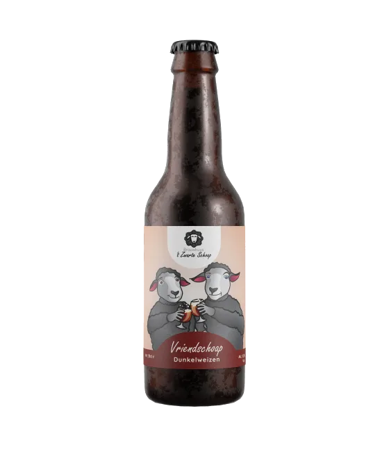 ’t Zwarte Schoap Vriendschoap Dunkelweizen, fles bij slijterij t Bockje in Bathmen