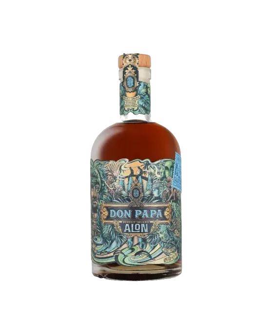 Don Papa Alon, fles bij slijterij t Bockje in Bathmen