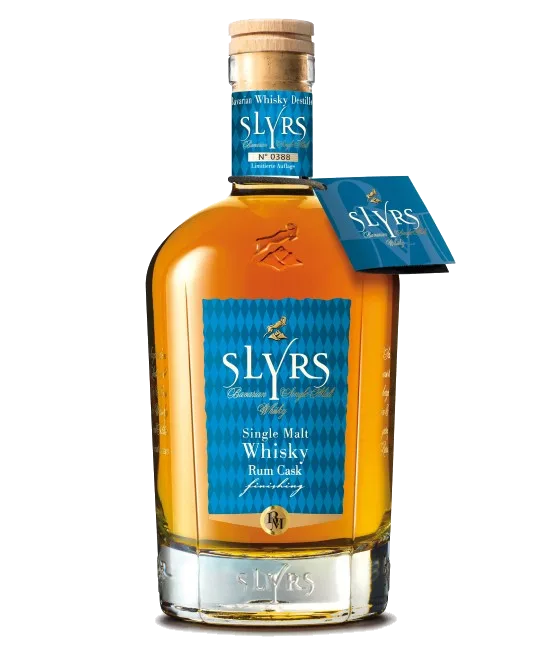 Slyrs Single Malt Rum Cask, fles bij slijterij t Bockje in Bathmen