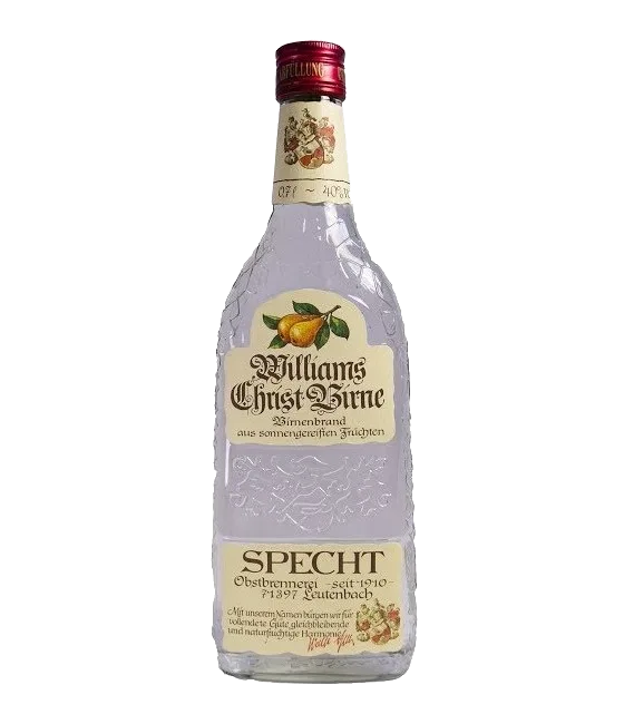 Specht Williams Christ Birne, fles bij slijterij t Bockje in Bathmen