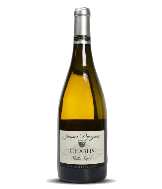 Jacques Depagneux Chablis Vieilles Vignes, fles bij slijterij t Bockje in Bathmen