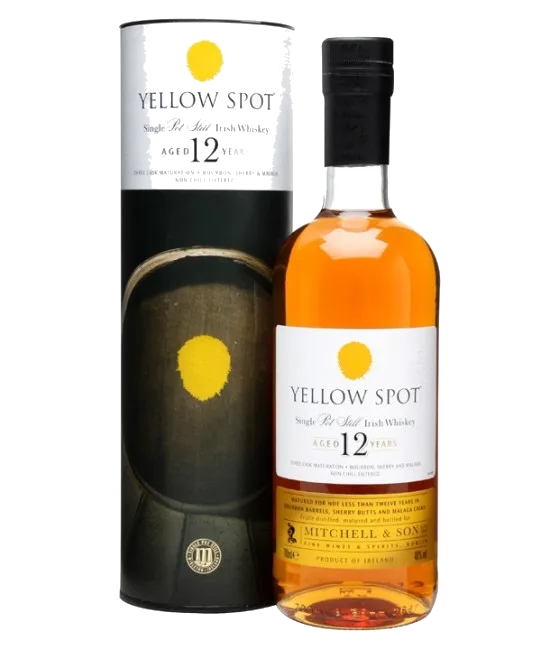 Yellow Spot 12 Years Old Irish Whiskey, fles bij slijterij t Bockje in Bathmen